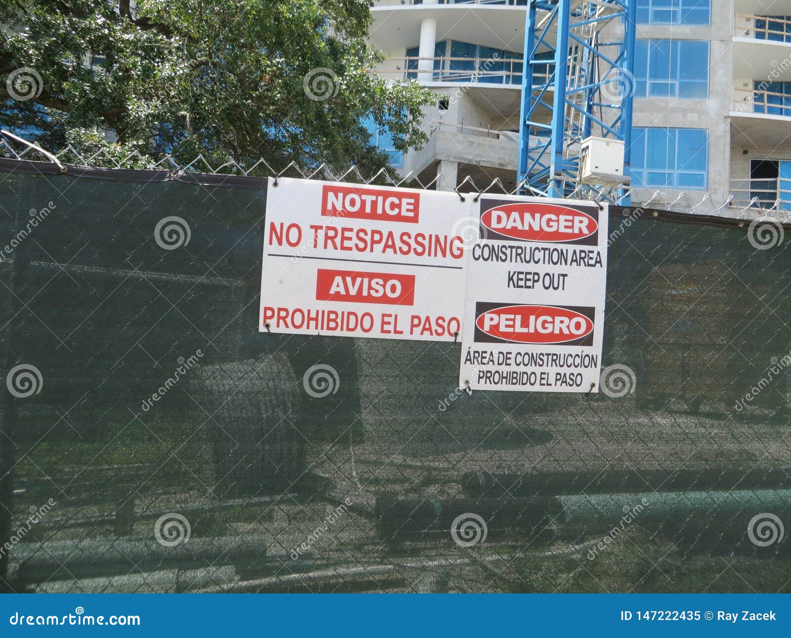 construction site fence, tampa, florida