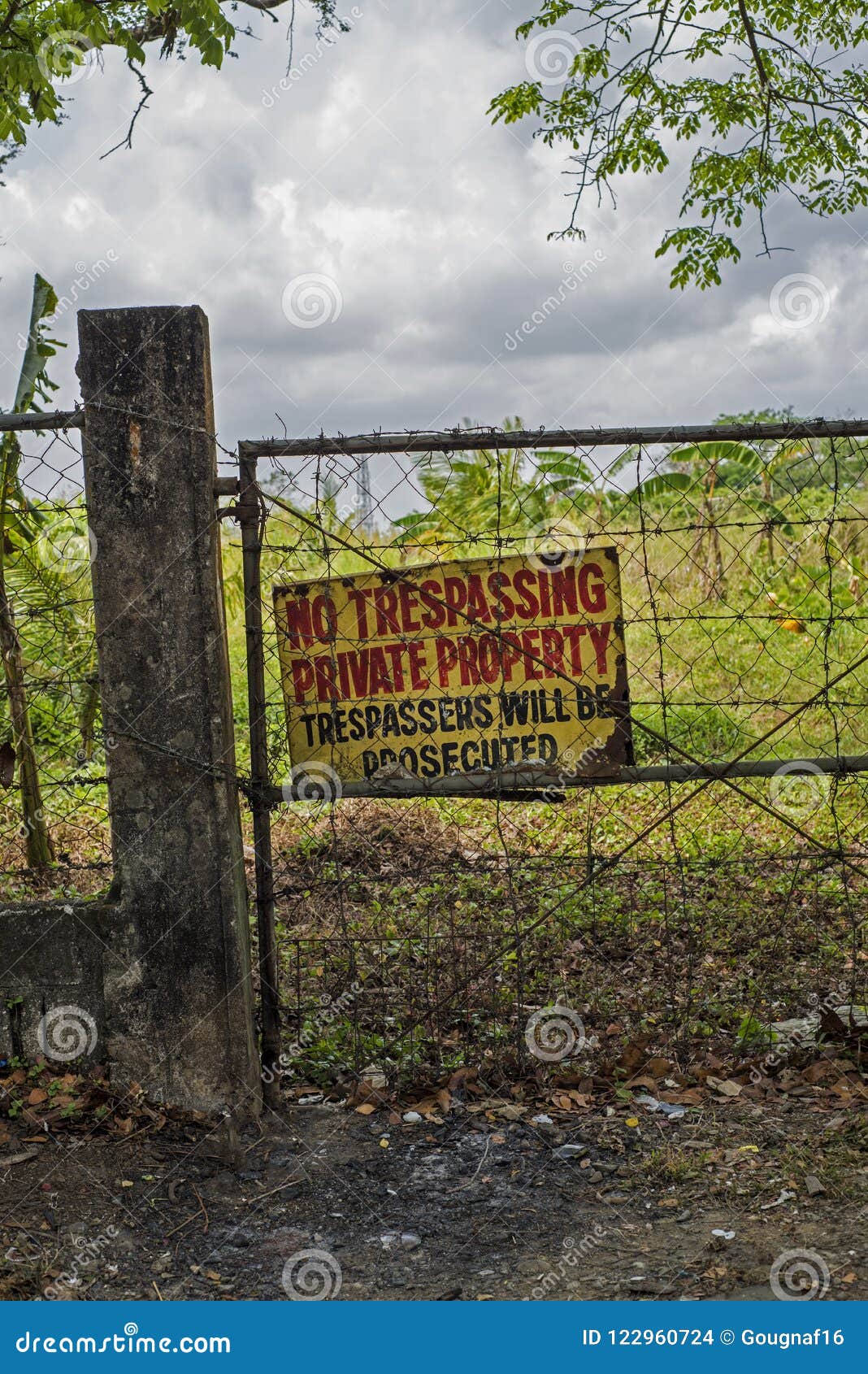 He Have Trespassed On Private Property