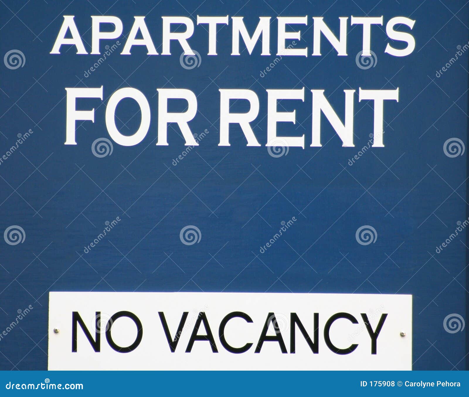 No Vacancy stock photo. Image of occupied, rent, flat, availability