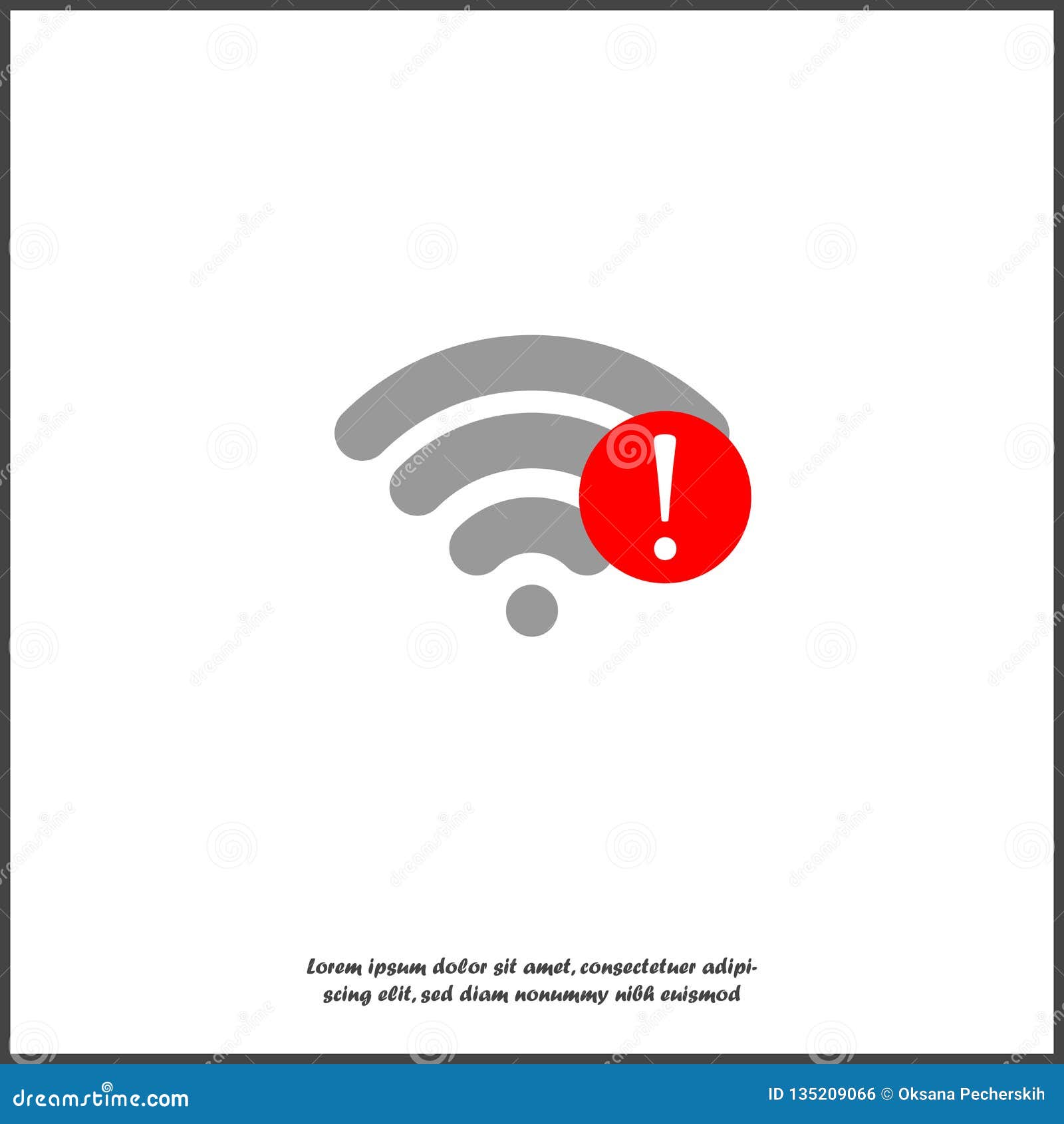 No WiFi Vector Icon on Transparent Background. Wi-Fi Logo Illustration