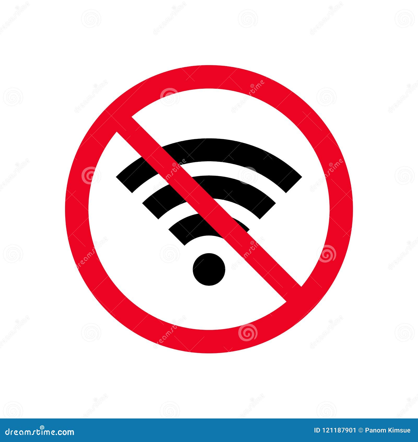 No Wireless Wifi Or Sign For Remote Internet Access Icon Vector On
