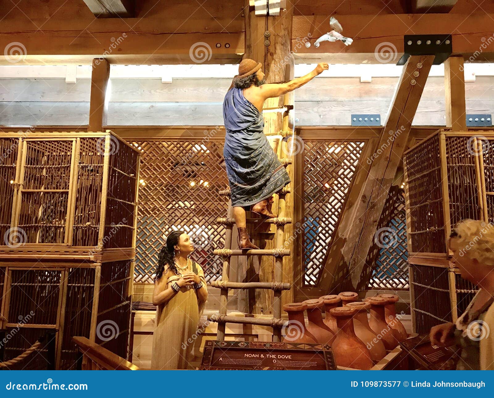 Noah Releasing The Dove On The Ark In The Ark Encounter Theme Park Editorial Photography Image Of Bible Releasing