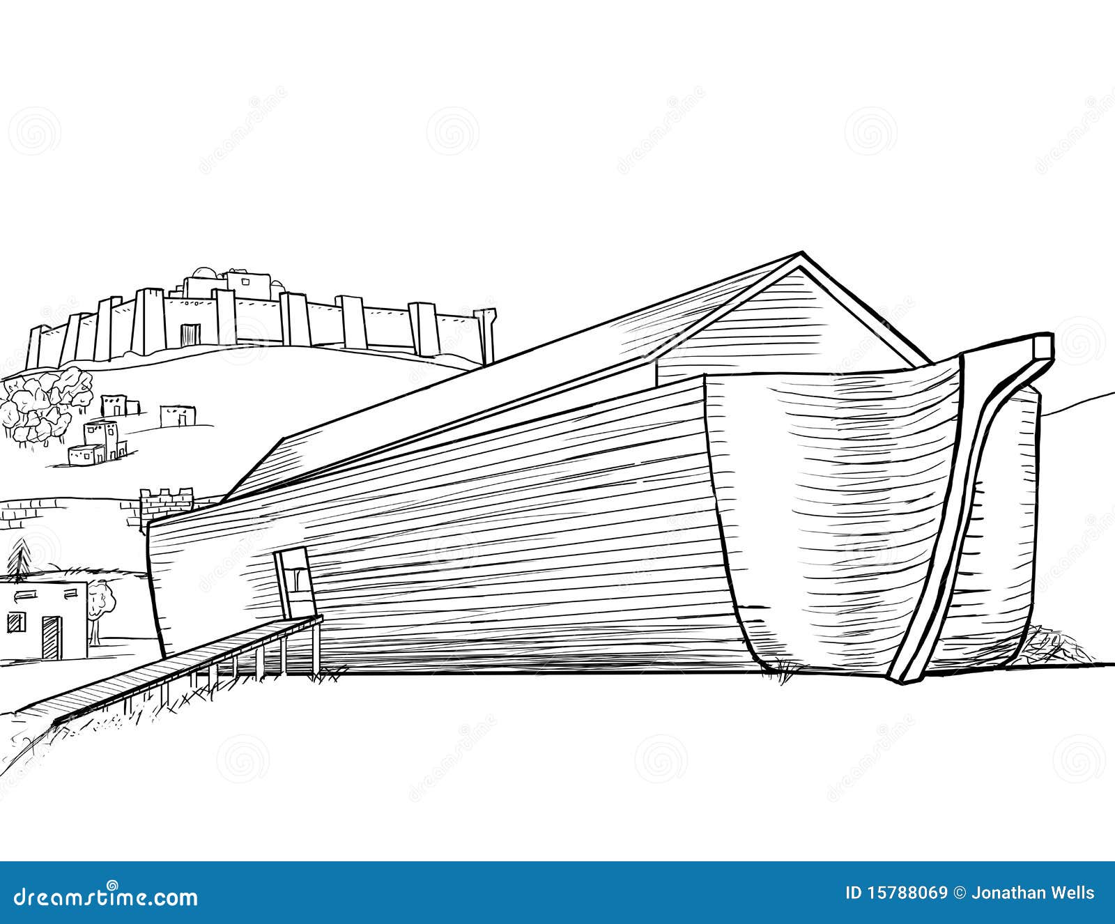 Noah S Ark Completed Stock Illustration Illustration Of Coloring Noah S Ark Completed Stock Illustration Illustration Of Coloring