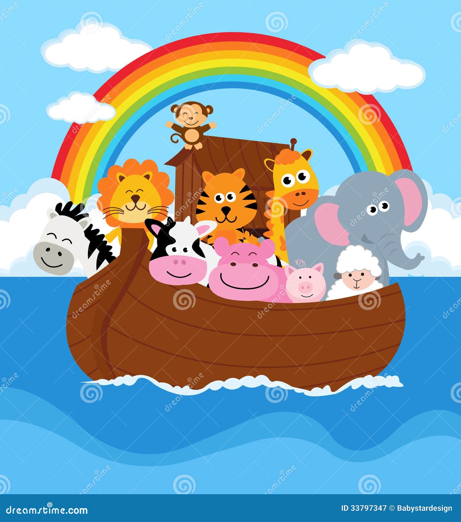 noah s ark illustration some couples animals 33797347