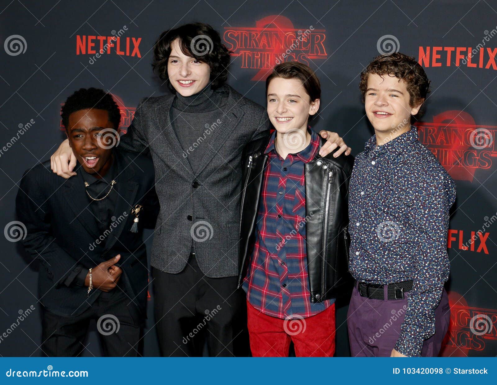 Noah Schnapp, Gaten Matarazzo, Caleb McLaughlin and Finn Wolfhard