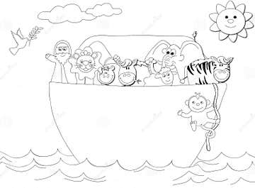 Noahs Ark stock illustration. Illustration of flying - 11001532