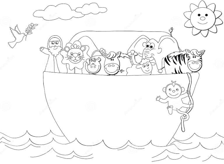Noahs Ark stock illustration. Illustration of flying - 11001532