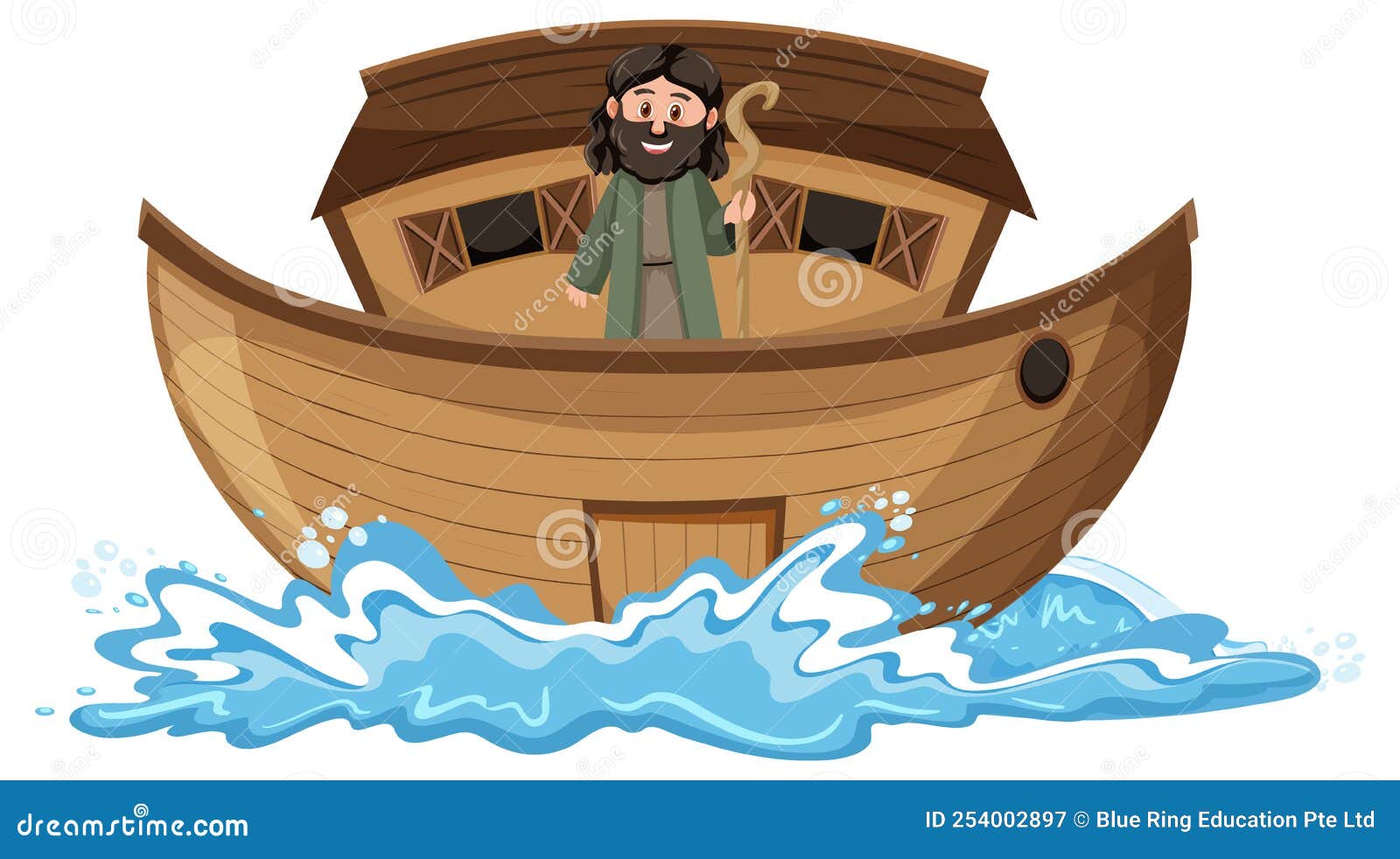 Noahs Ark And Cartoon Character Set | CartoonDealer.com #254002897