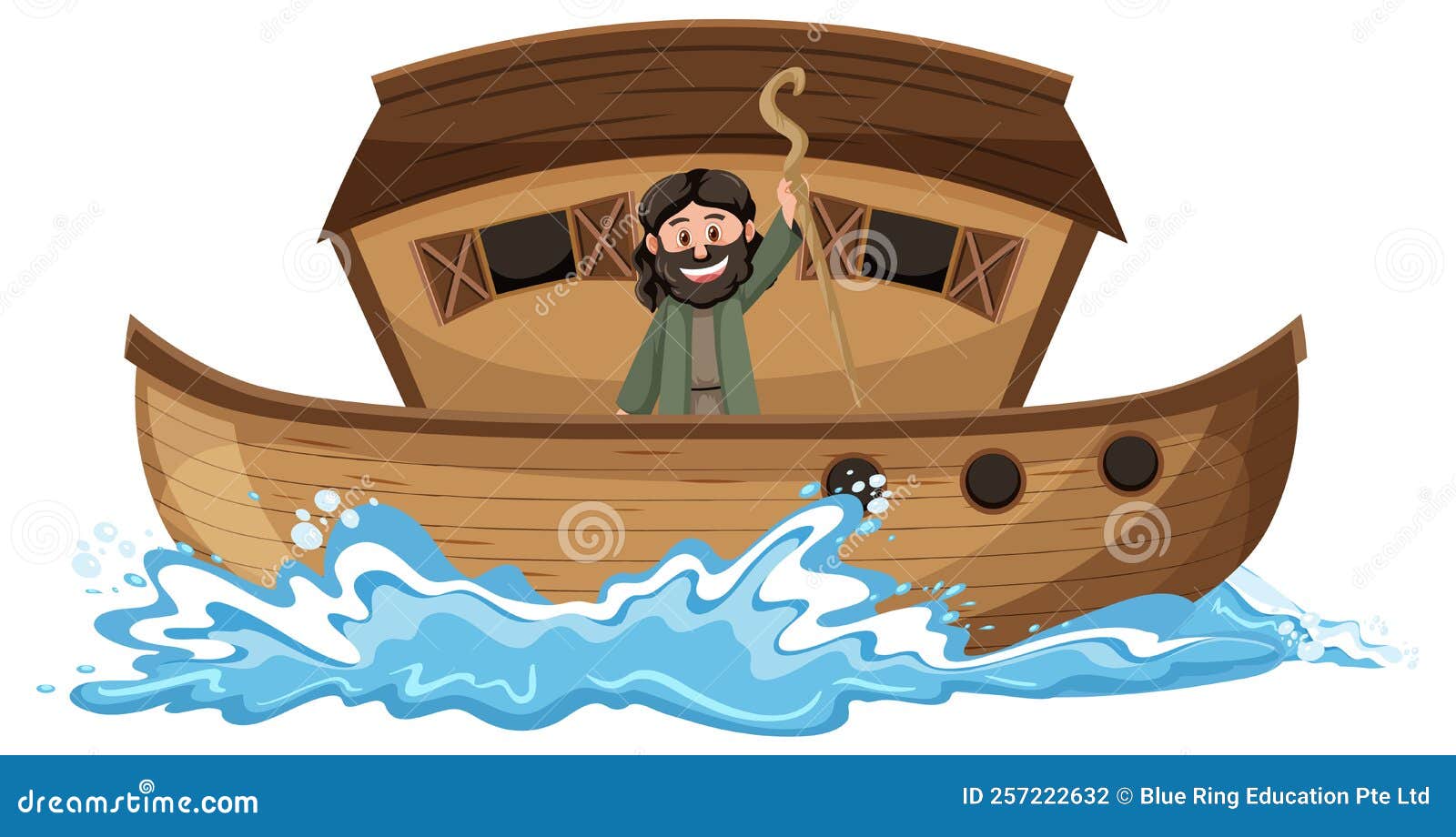 Noahs Ark and Cartoon Character Set Stock Vector - Illustration of ...