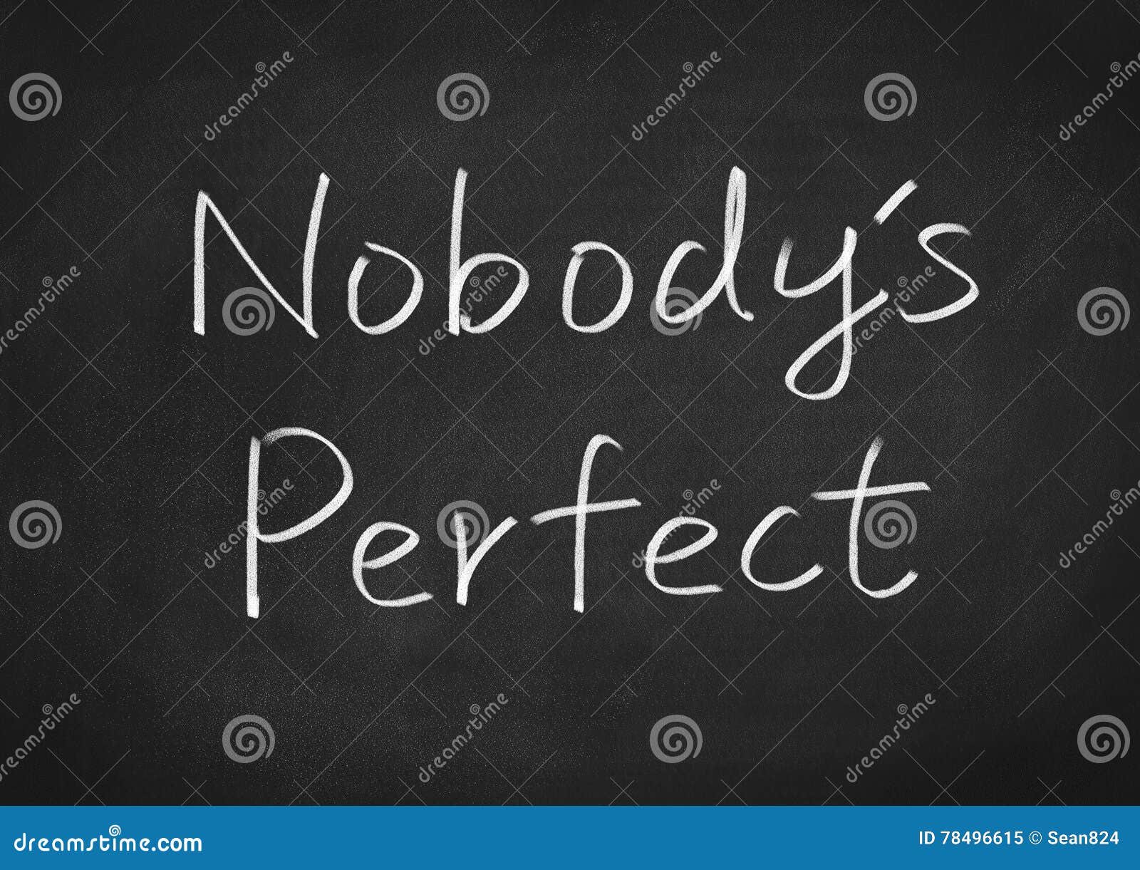 Nobody's Perfect Stock Illustration Image 78496615