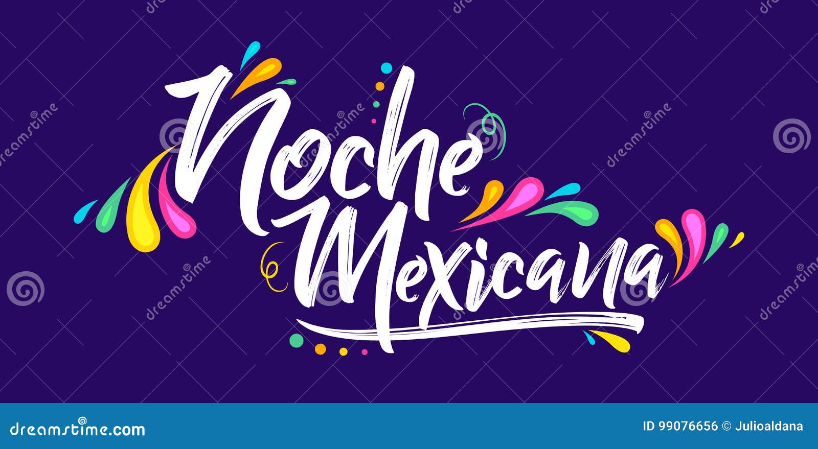 noche mexicana, mexican night spanish text