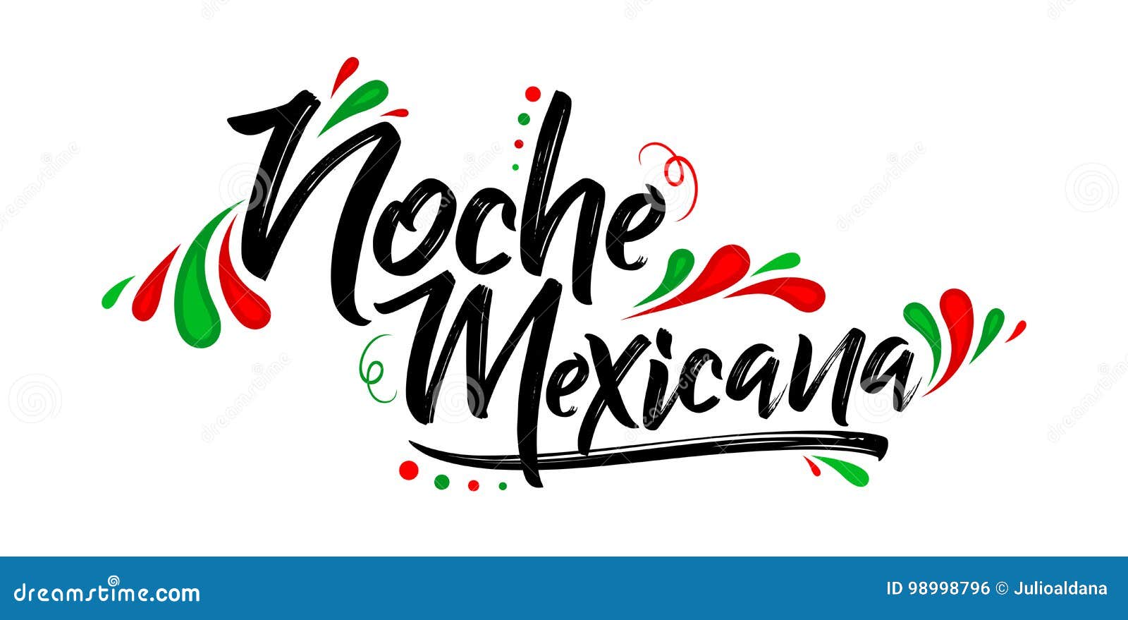 noche mexicana, mexican night spanish text