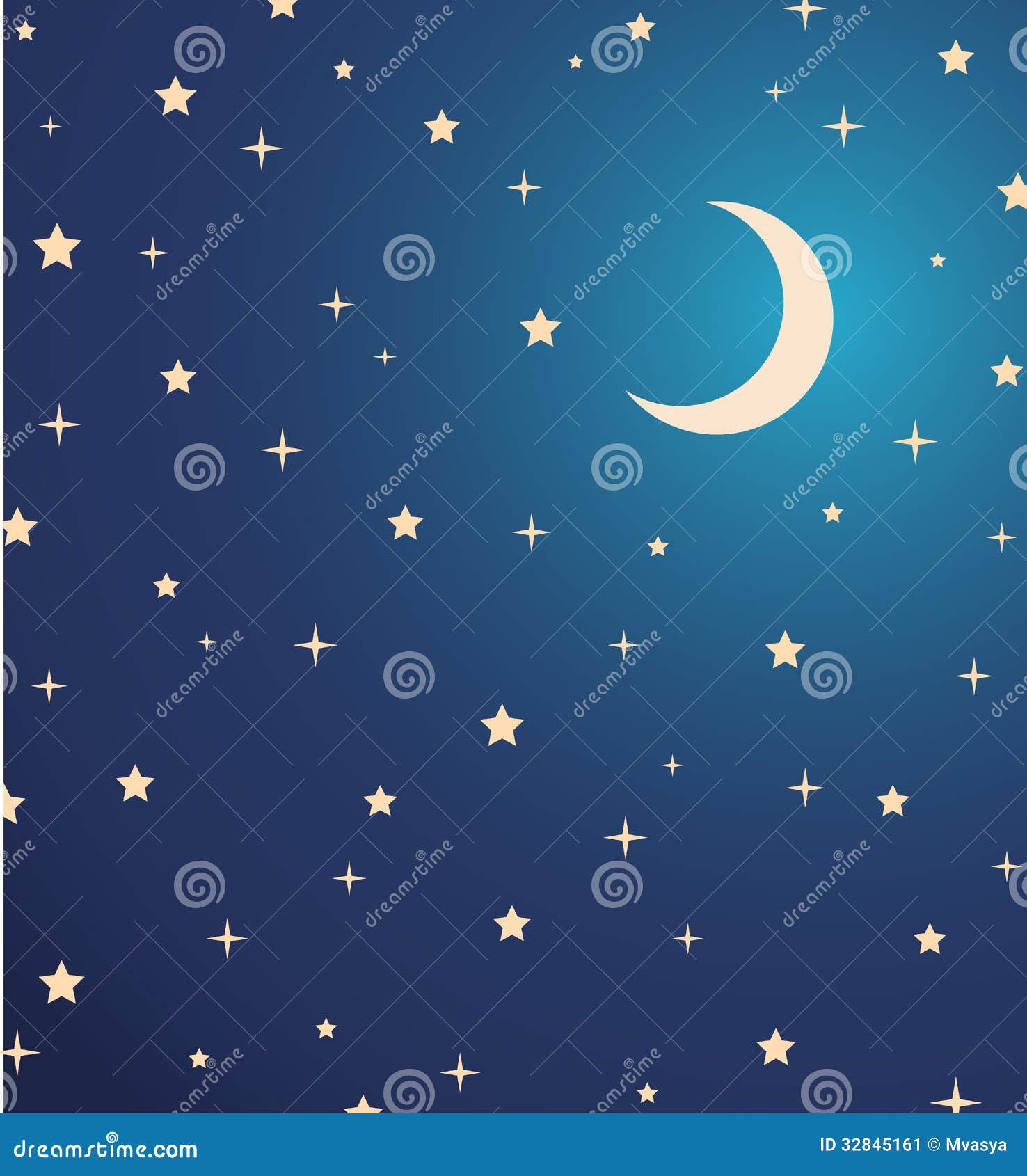 Pomyliłeś Niebo Z Gwiazdami Odbitymi Nocą Na Powierzchni Stawu Nocne Niebo Z Gwiazdami I Księżyc. Ilustracja Ilustracja Wektor