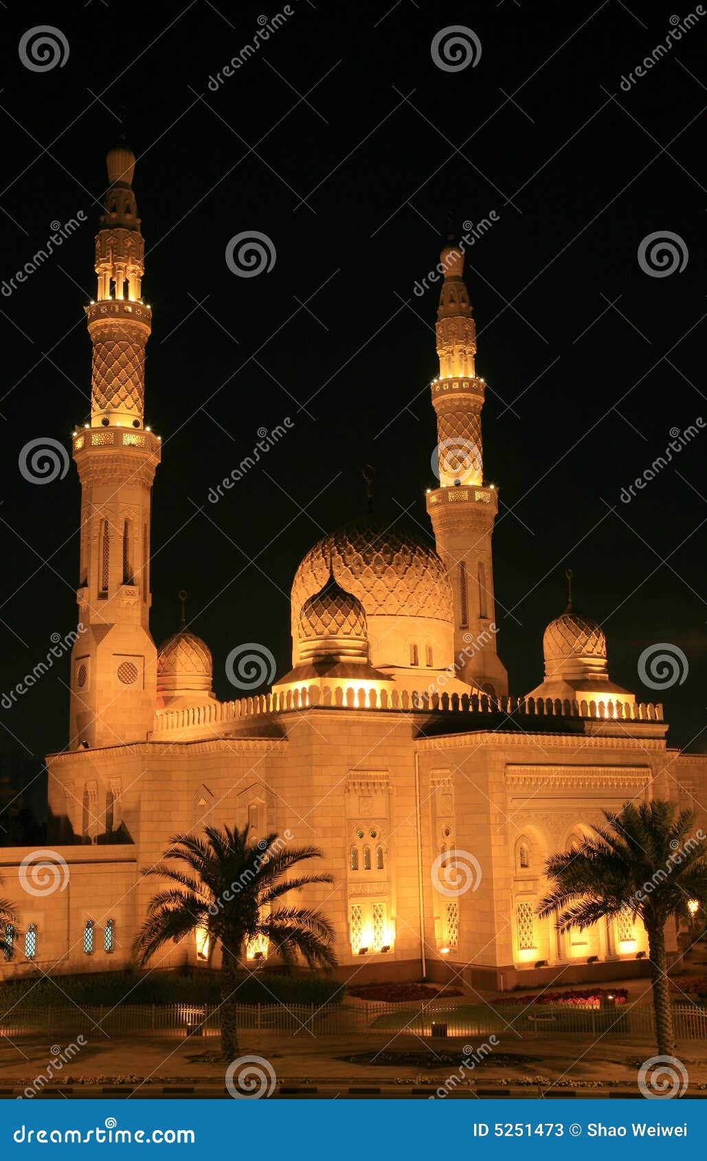 nocturne of mosque