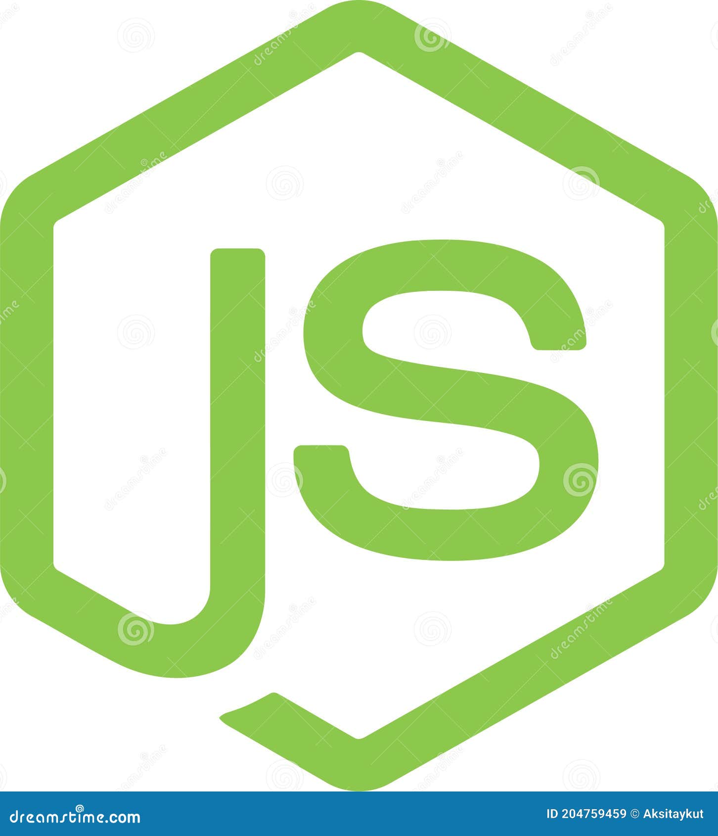 Nodejs Logo Icon Paper Texture Stamp Editorial Stock Image ...