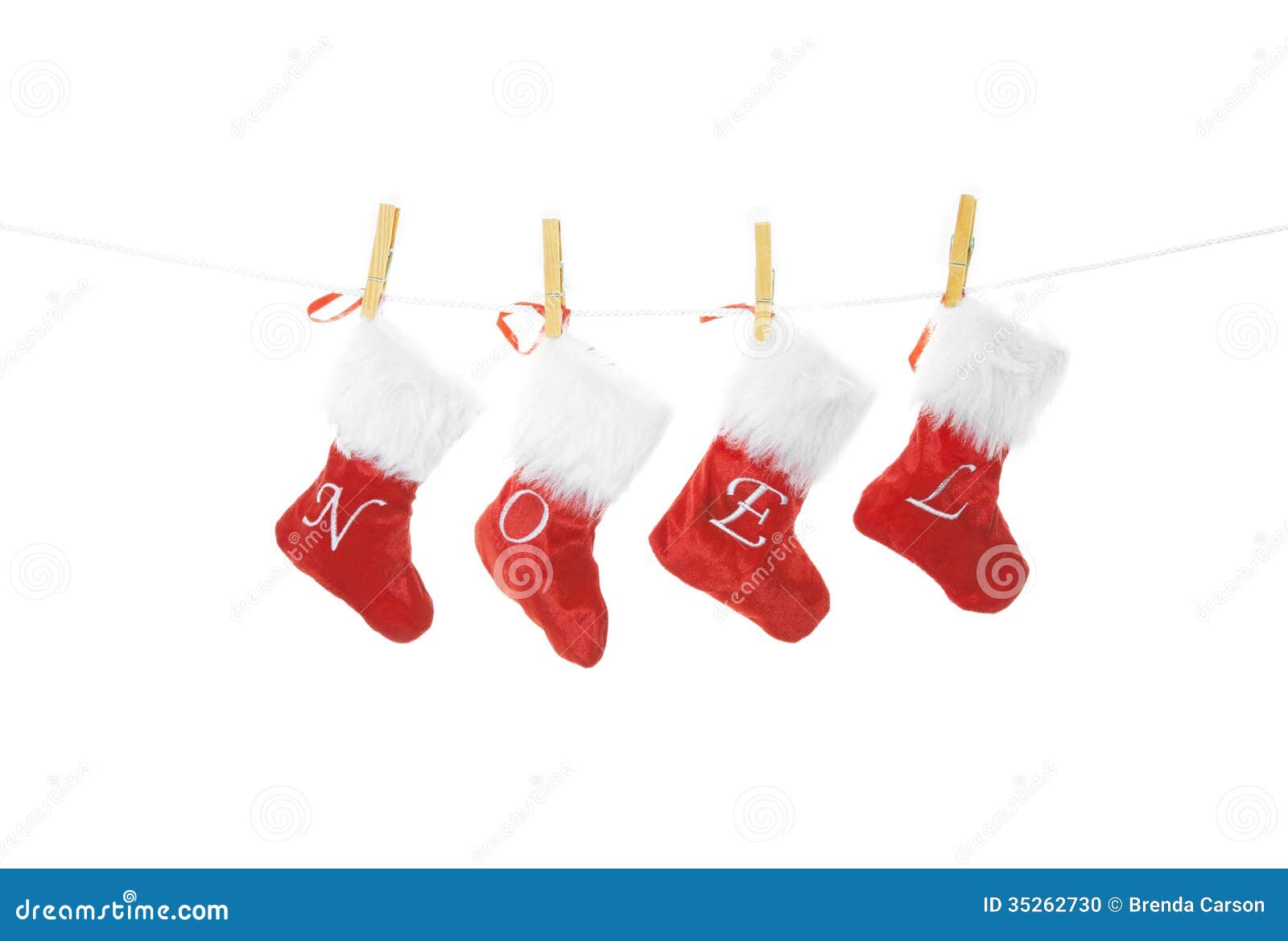 Noel Stockings stock photo. Image of present, decor, wooden - 35262730