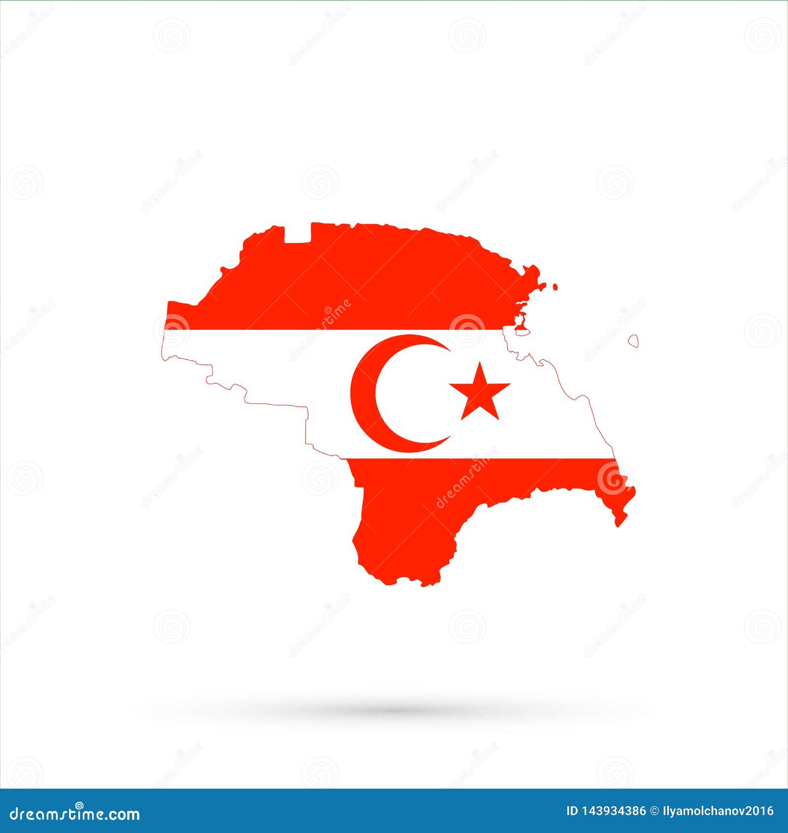 Nogais Ethnic Territory Russia Map in Khorasani Turks Flag Colors ...