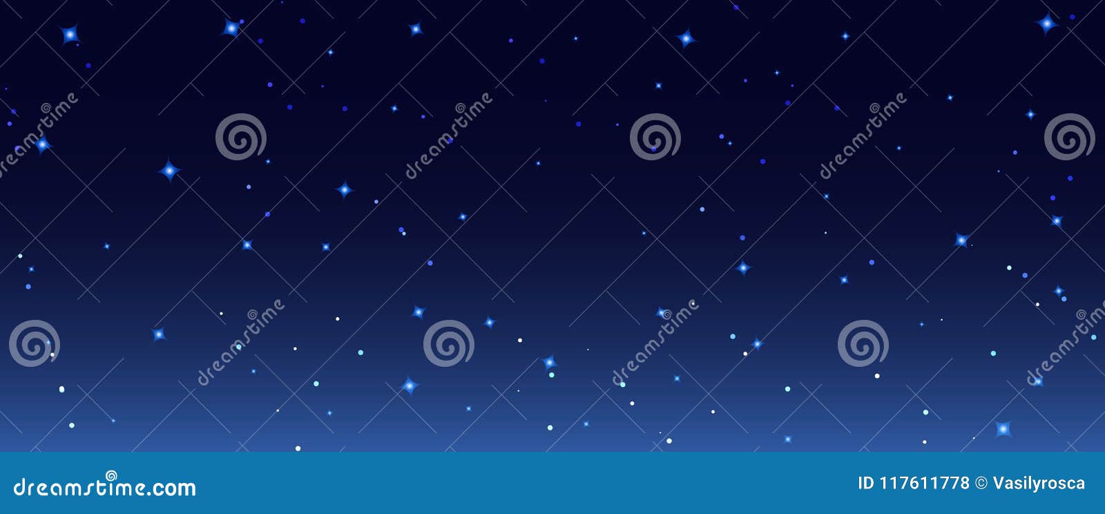 A Noite Stars A Ilustração Do Fundo Do Céu Papel De Parede Estrelado