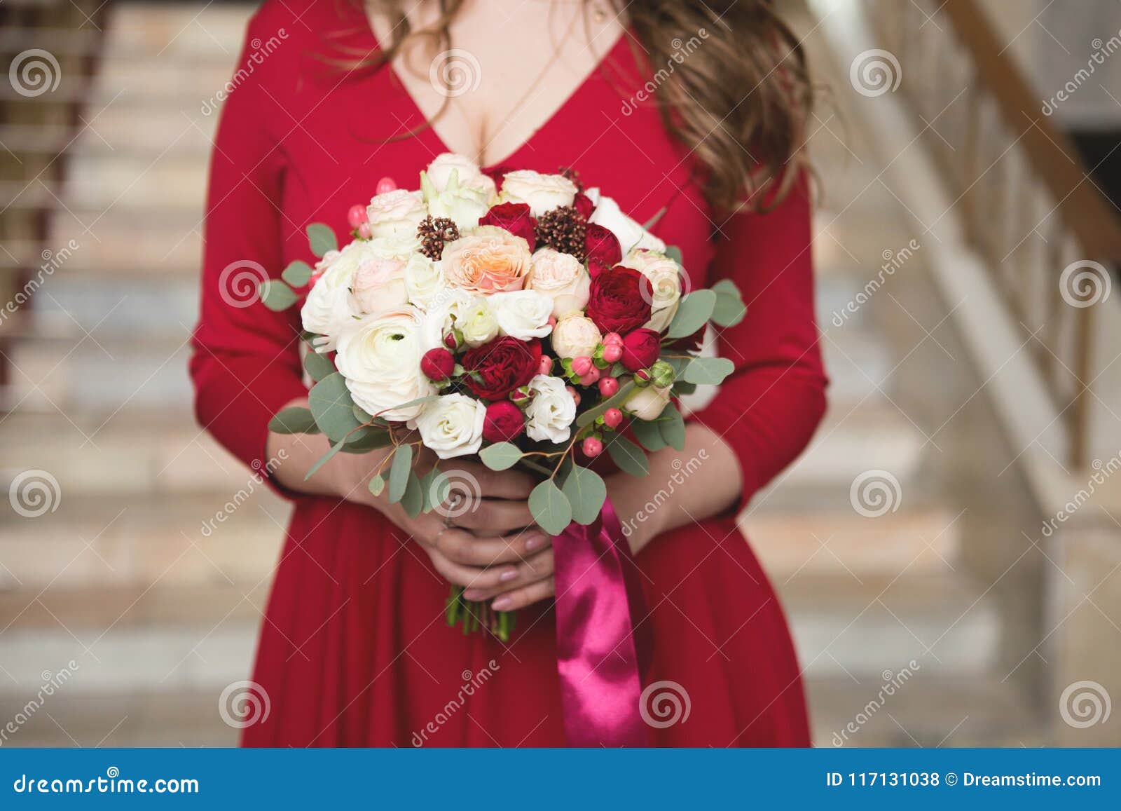 damas de honra vermelho