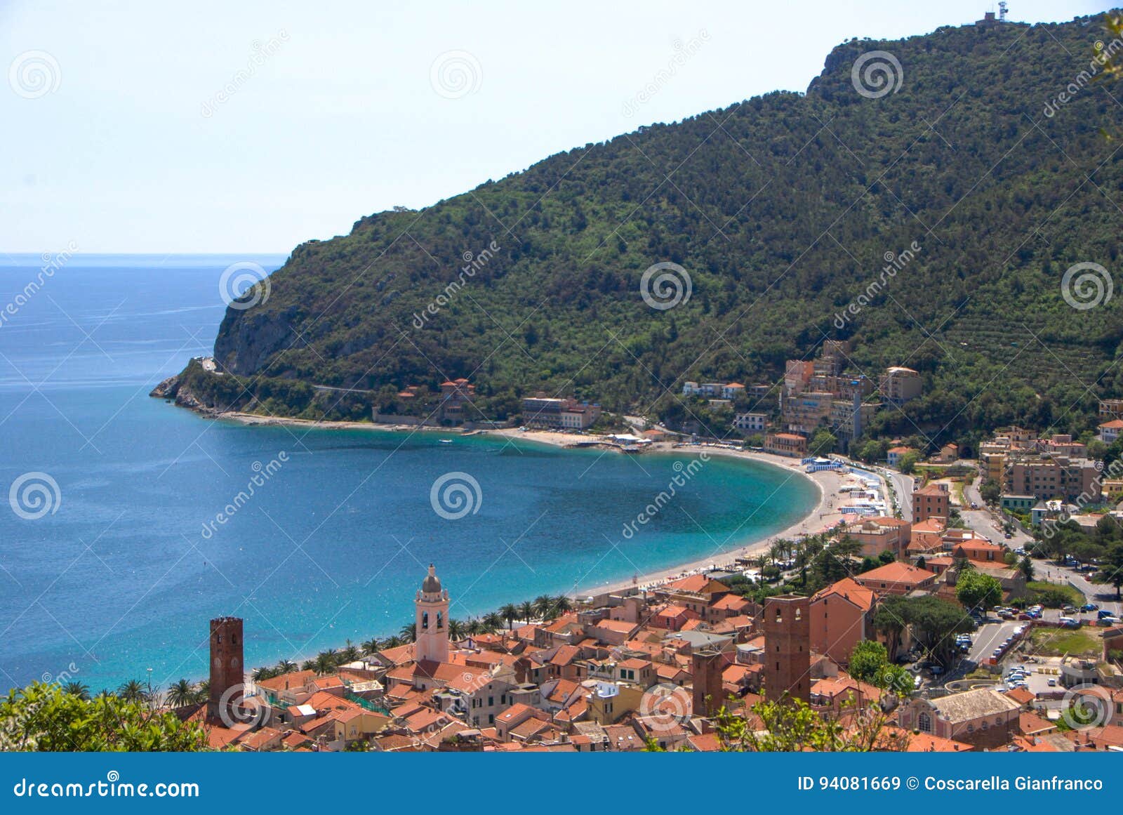 Noli Ligurien Italien Stockbild Bild Von Sommer Meer 94081669
