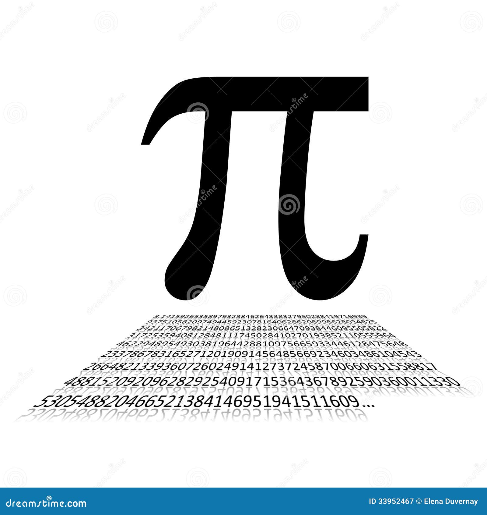 Nombre et signe de pi illustration stock. Illustration du diamètre