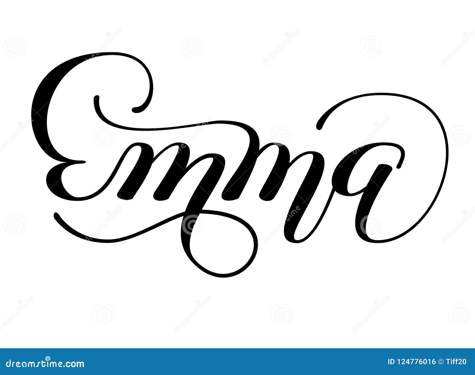 Emma Nome Desenhos de logotipo em GIF animado