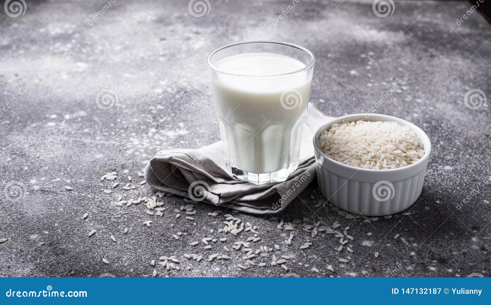 Nondairy Lactose Free Rice Milk Stock Image Image of vegan