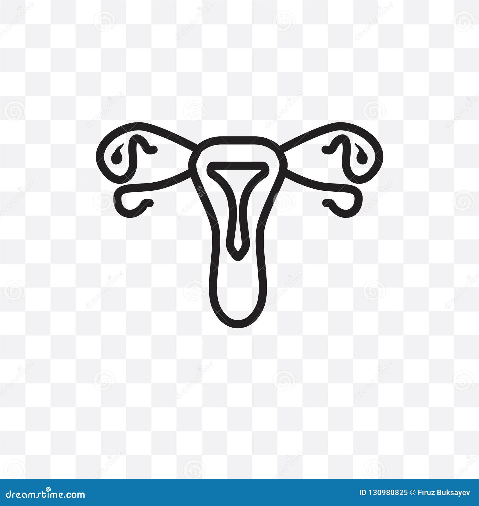 non-gonococcal urethritis  linear icon  on transparent background, non-gonococcal urethritis transparency concept ca