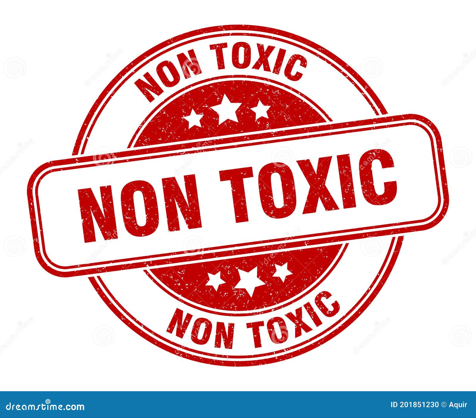 Non Toxic Stamp. Non Toxic Round Grunge Sign Stock Vector
