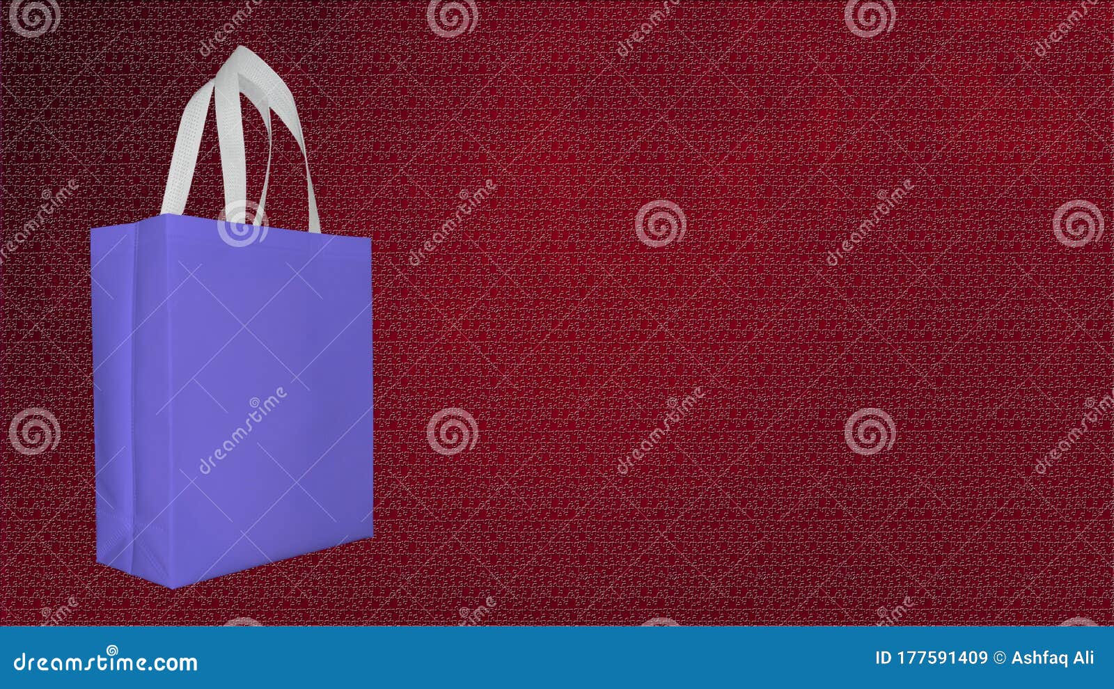 Download Beautiful Box Type Bag. Blue Color Non Woven Bag For ...