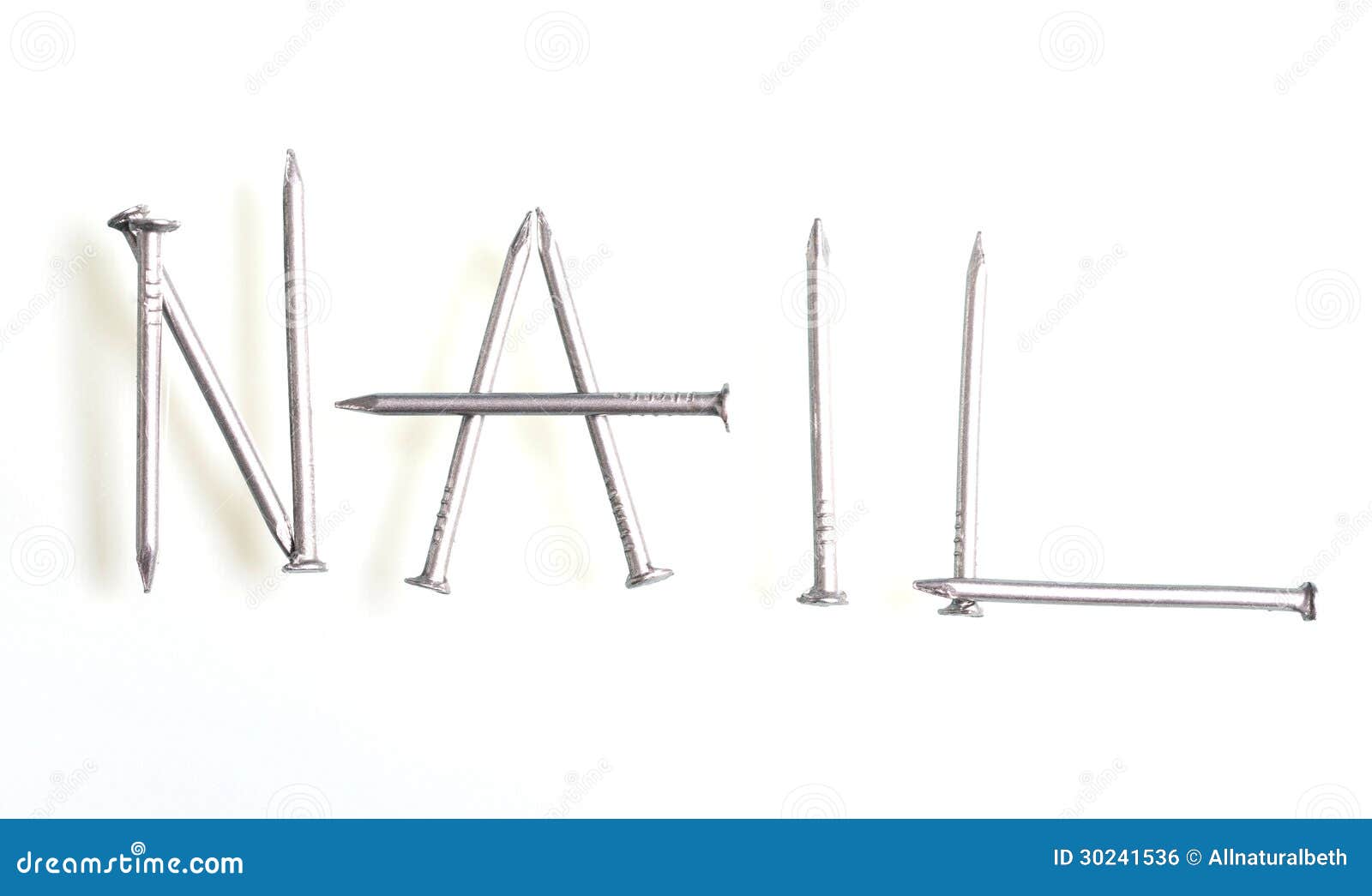 Nail stock photo. Image of stainless, work, metal, industrial 30241536