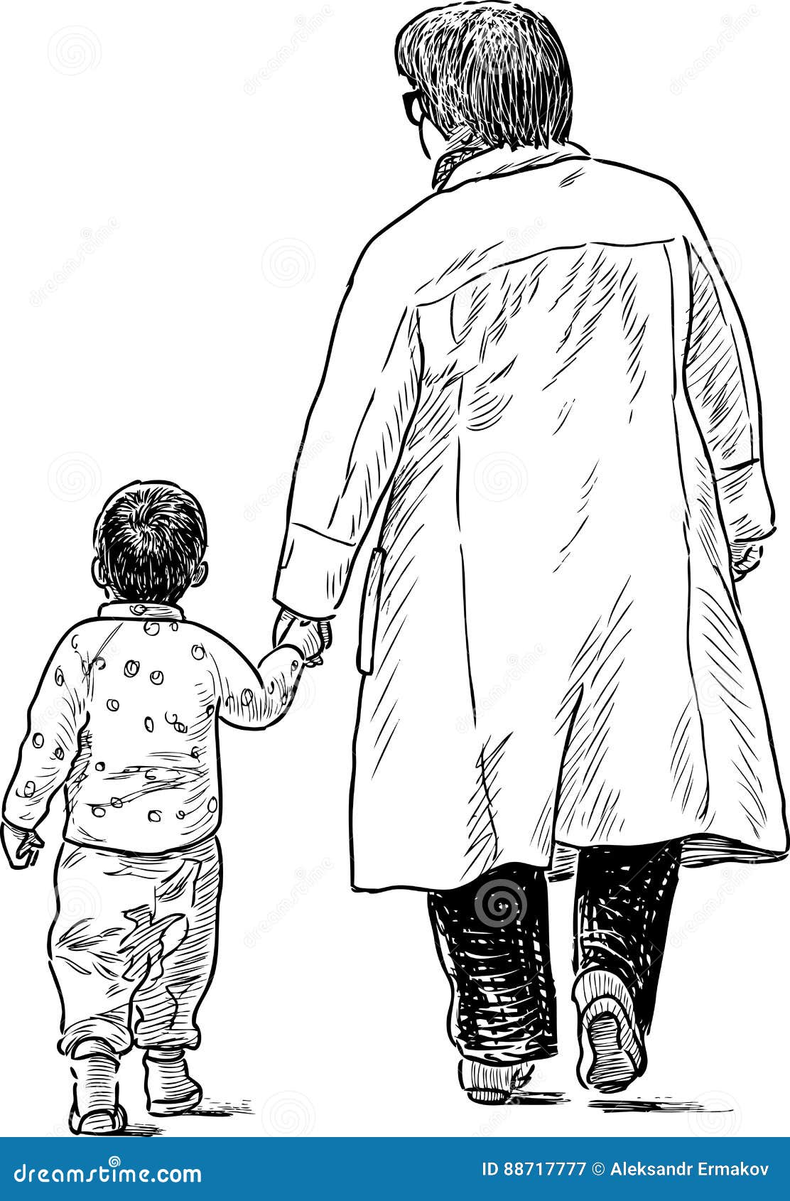 Nonna E Nipote Su Una Passeggiata