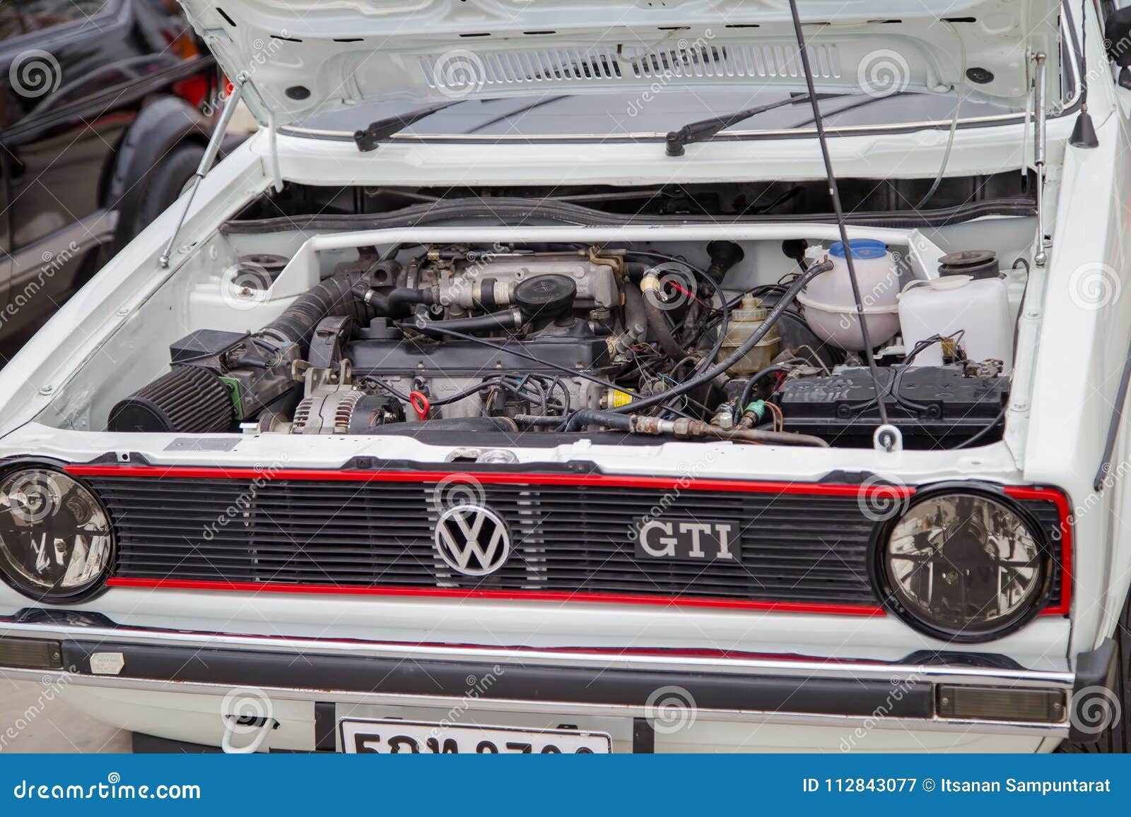 Engine of VW GTI editorial Image retro - 112843077