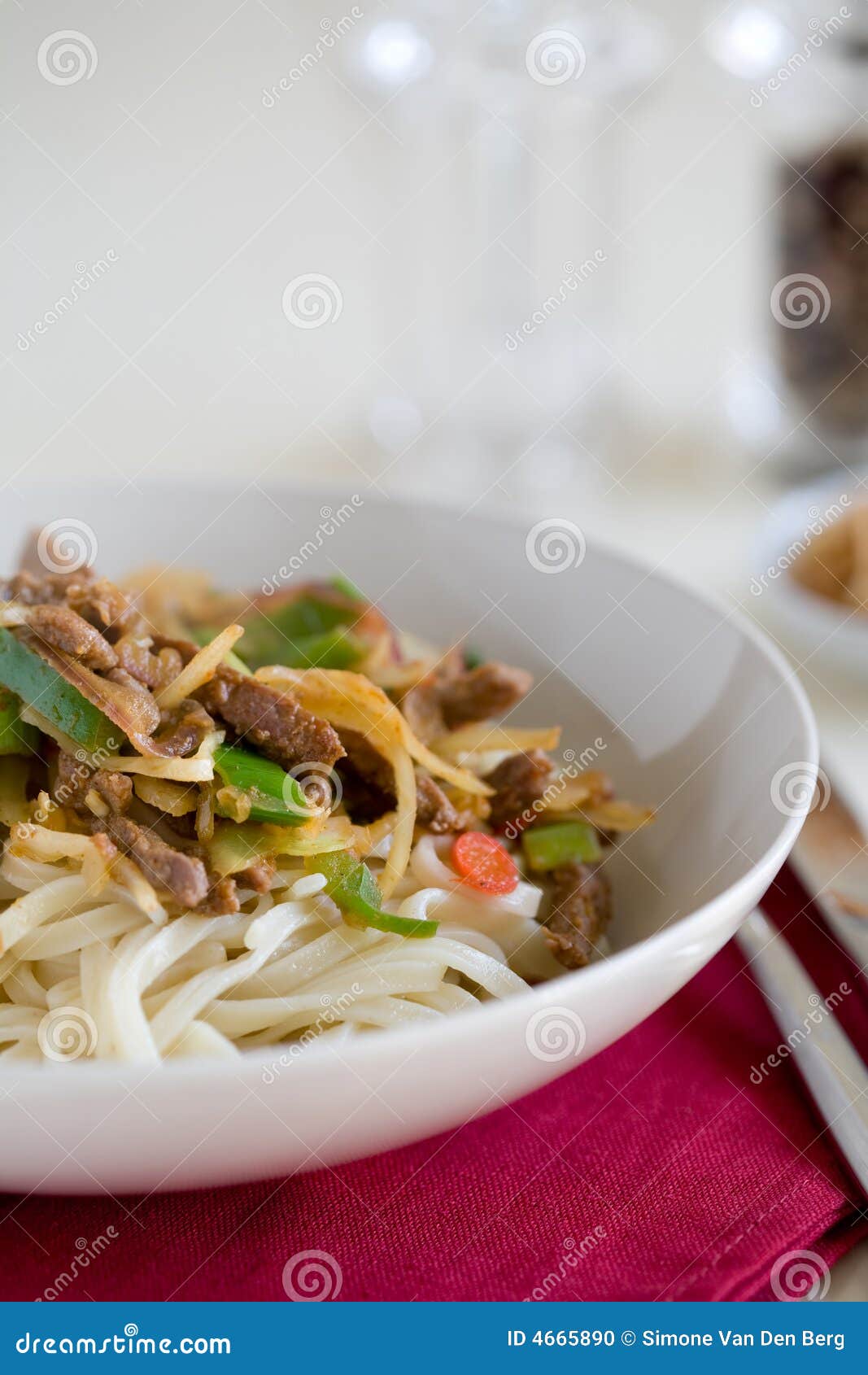 Noodle dish stock photo. Image of food, curry, stir, dinner 4665890