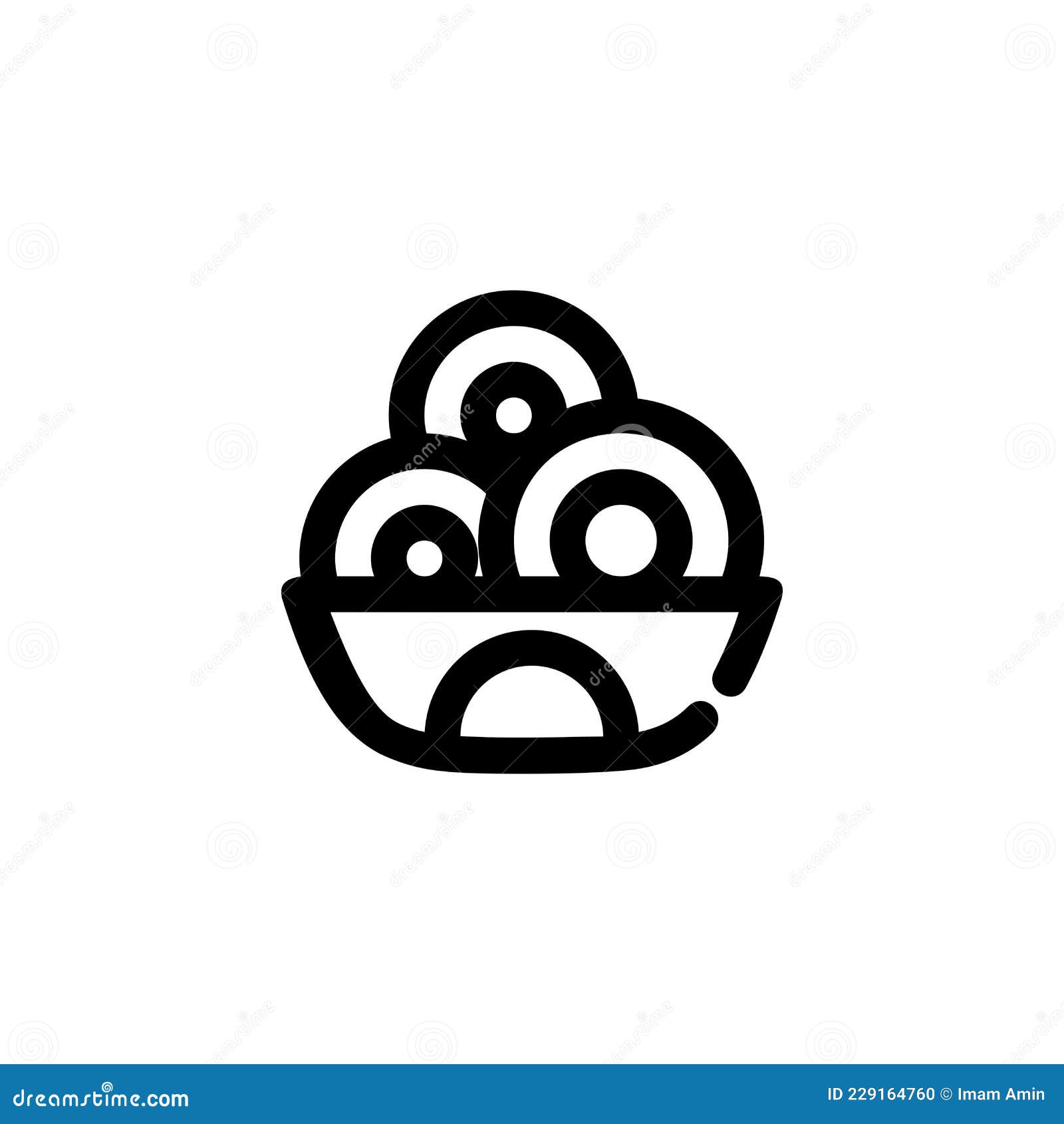 noodle food vegetable snack yummy monoline  icon logo for graphic  ui ux and website