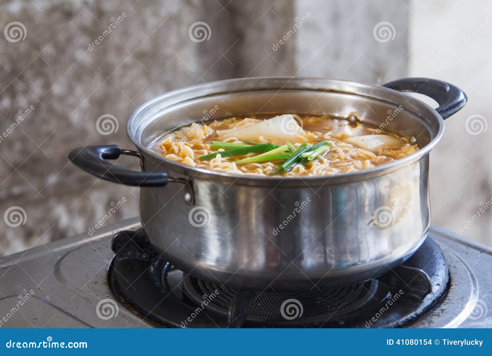 Noodle Ramen Soup with Cabbage. Stock Photo Image of chicken, full
