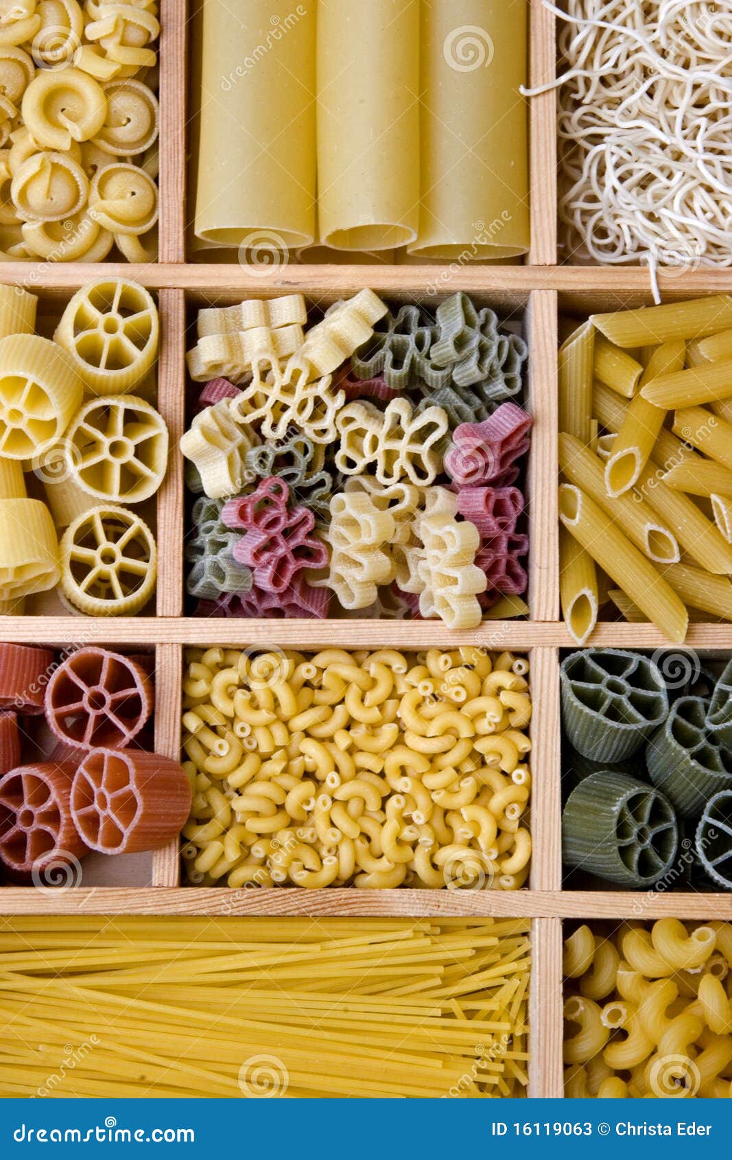 Noodle variations stock image. Image of nutrition, rigatoni 16119063