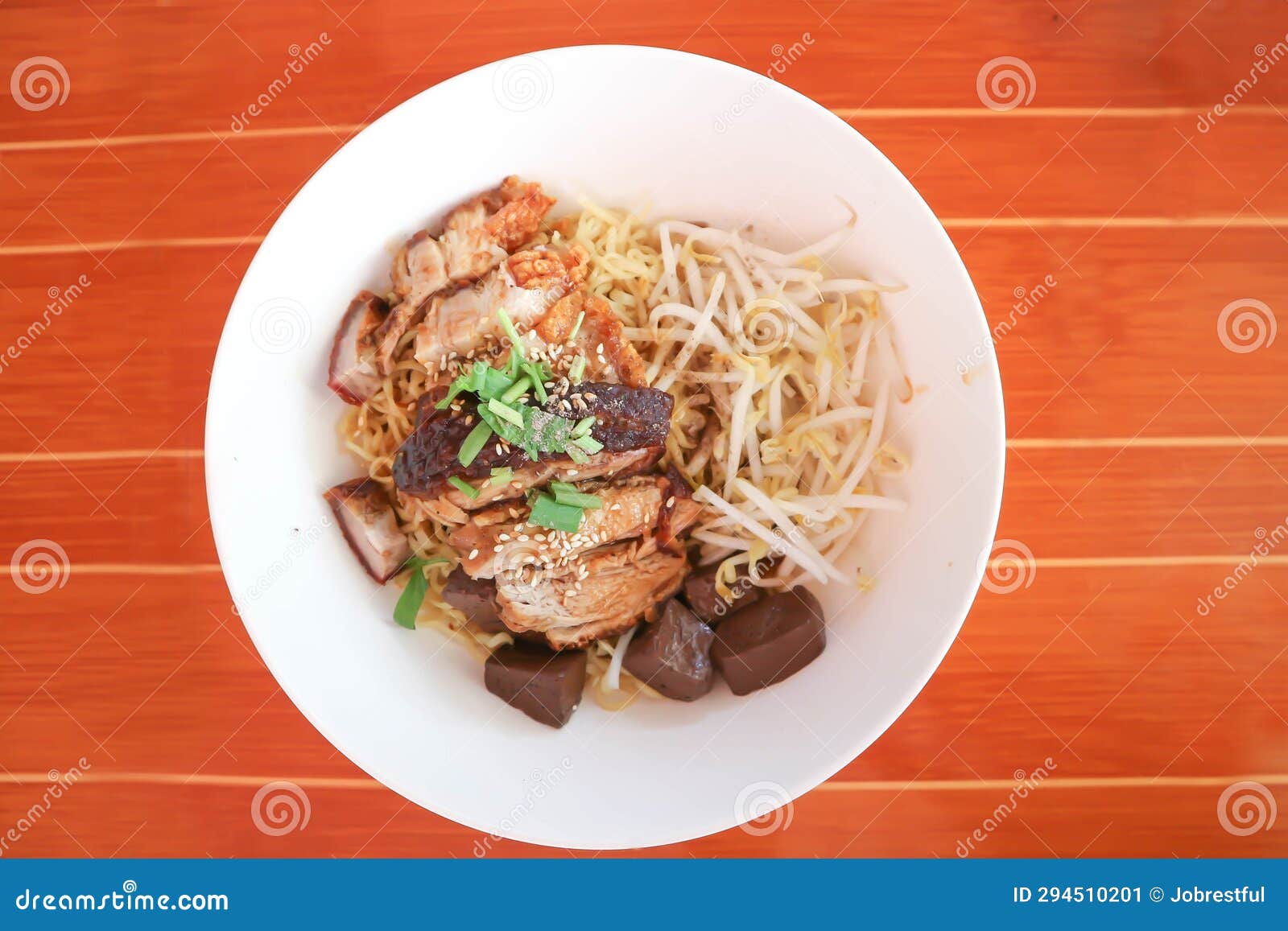 Noodles or Chinese Egg Noodles or Chinese Noodles or Pork and Duck