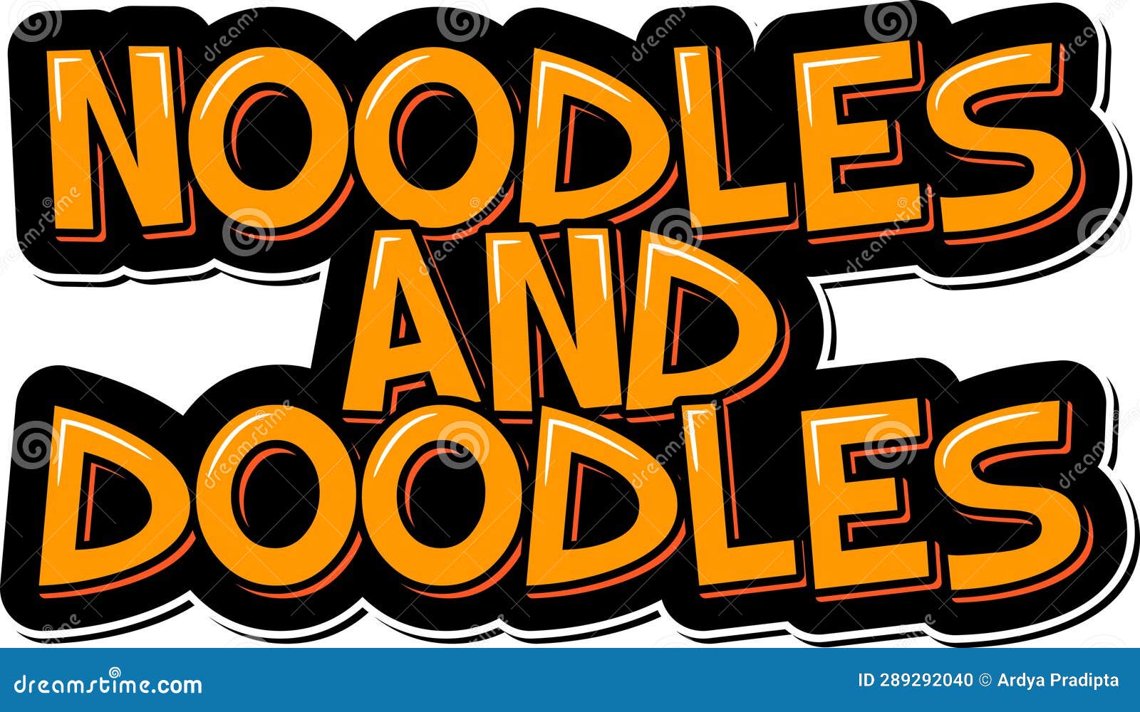 noodles and doodles  lettering 