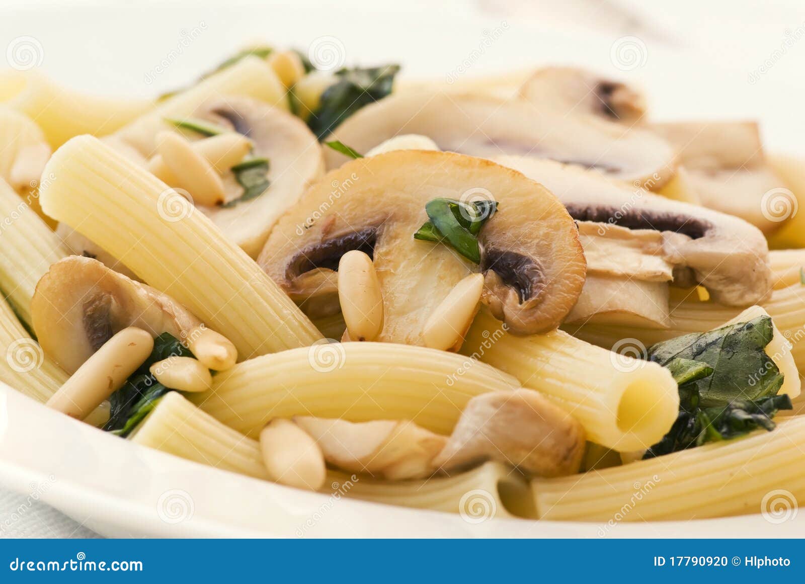 Noodles with mushrooms stock photo. Image of grilled 17790920
