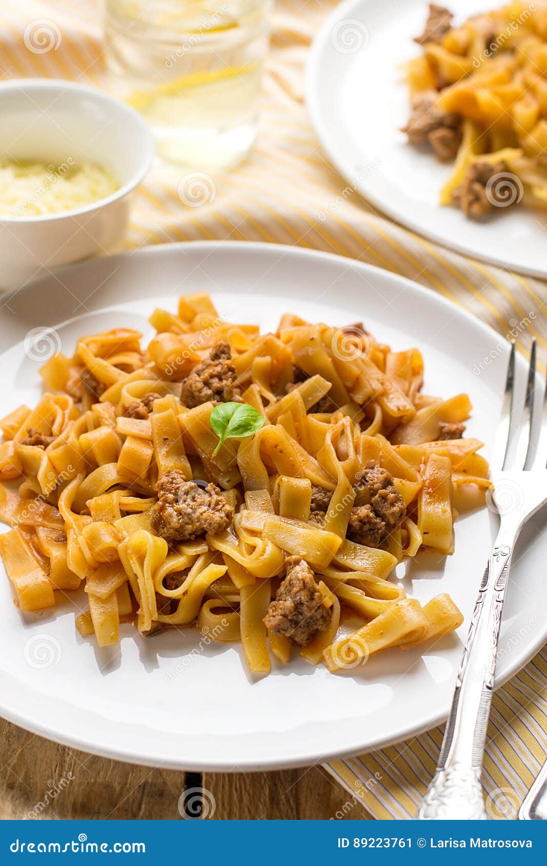 Noodles Pasta with Ground Beef and Tomato Stock Image Image of tomato