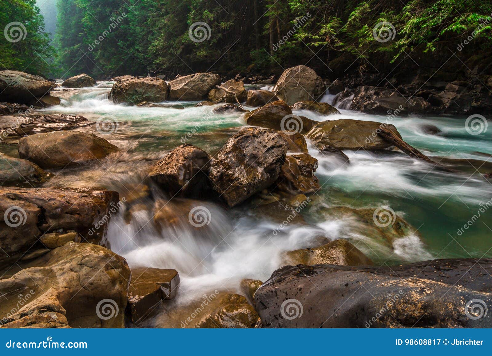 The Nooksack River, Washington State Stock Image Image of rocks