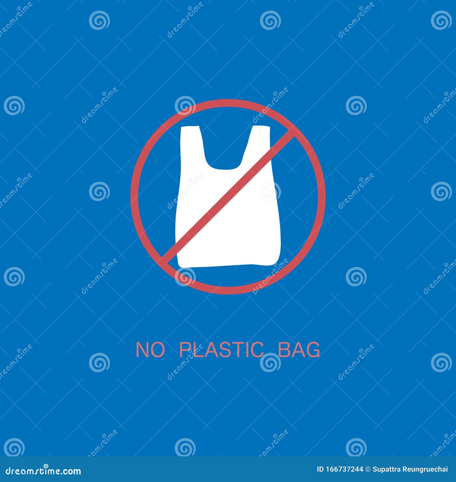 No Plastic Bag Forbidden Sign, Reduce Global Warming Campaign, Reduce ...