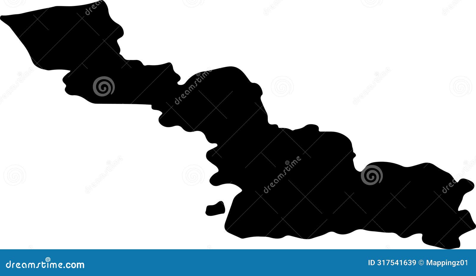 nord france silhouette map with transparent background