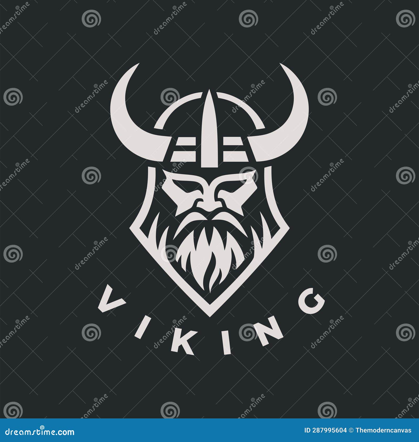 Nordic viking logo icon stock illustration. Illustration of head ...