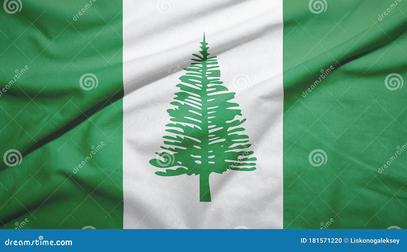 Norfolk Island Flag with Fabric Texture Stock Photo Image of norfolk