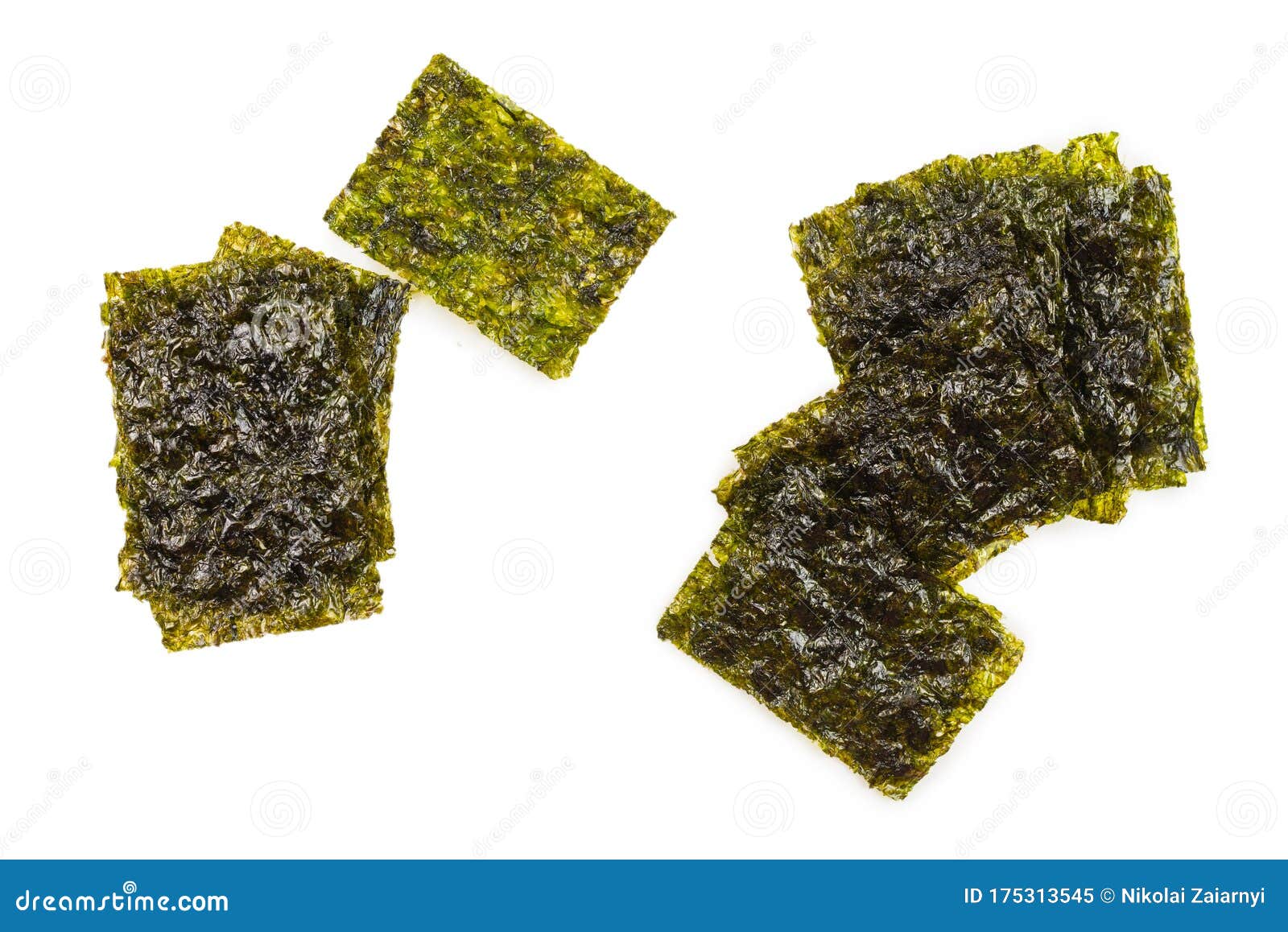 Nori Seaweed Isolated on White Stock Image Image of vegetable