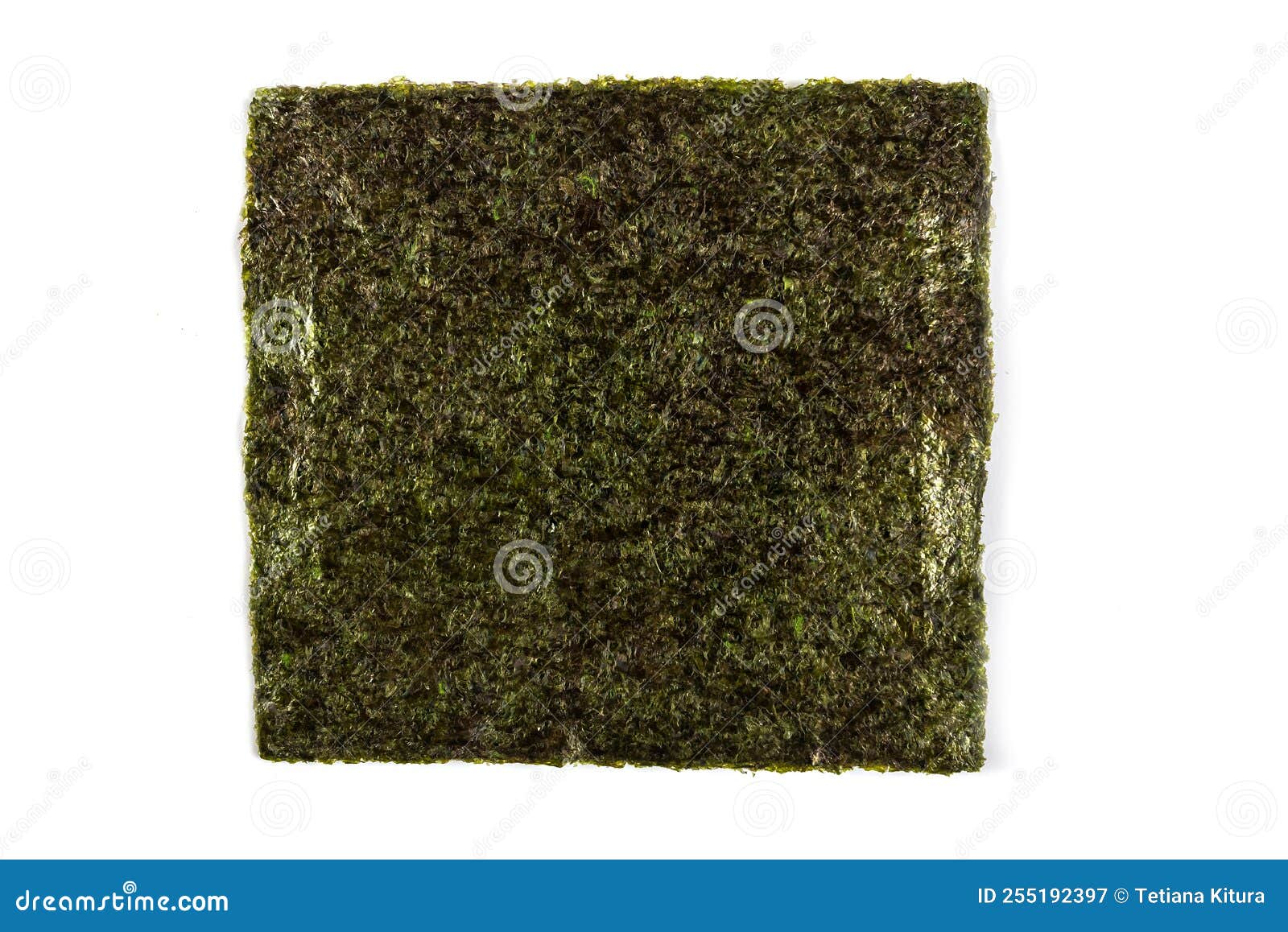 Nori Seaweed Sheet Isolated on White Stock Image Image of nori, piece