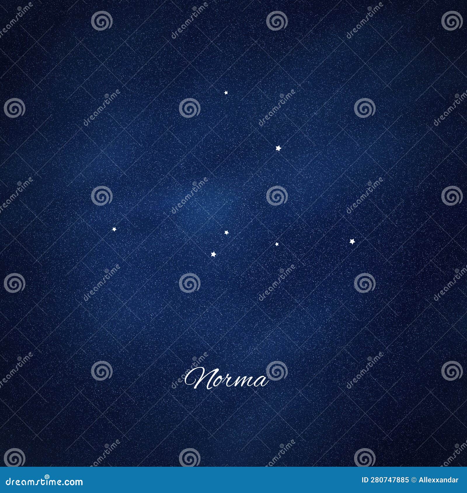 Norma Constellation, Cluster of Stars, Carpenter S Square Constellation Stock Image Image of