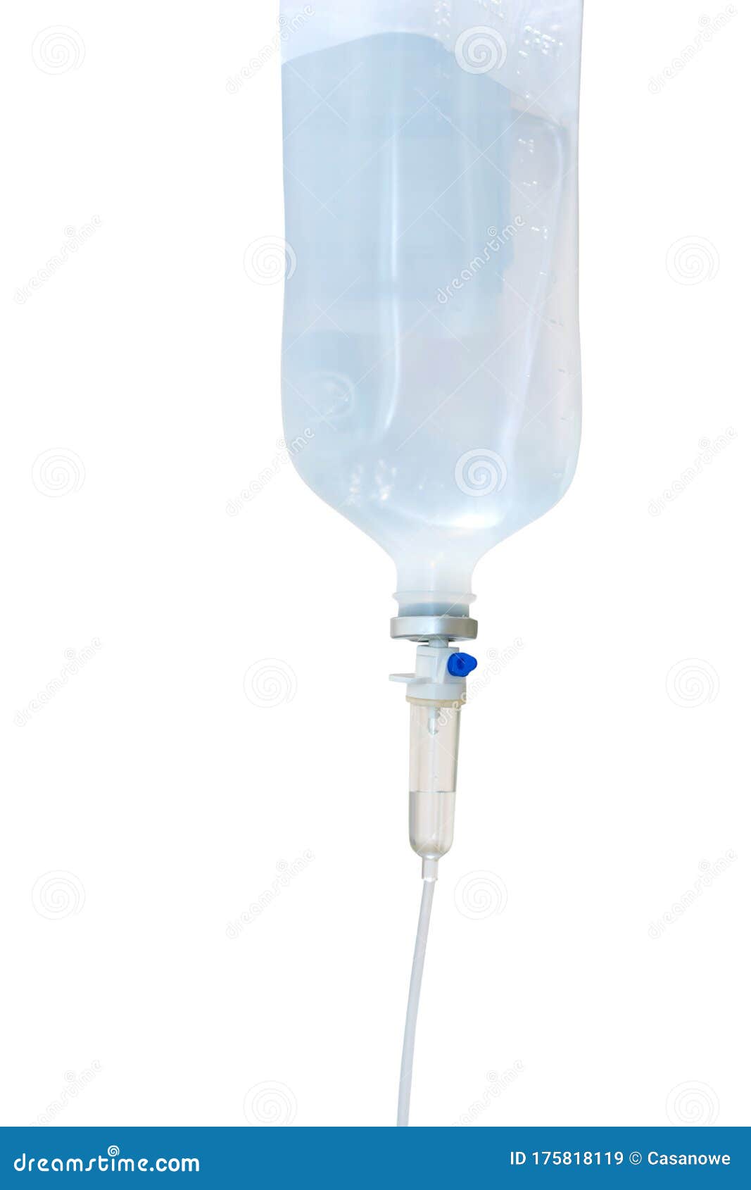 Normal Saline Solution Or Sodium Chloride With Infusion Bottle Drip For